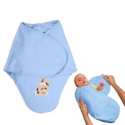 Bebekevi Couverture d'Emmaillotage Bébé Bleu