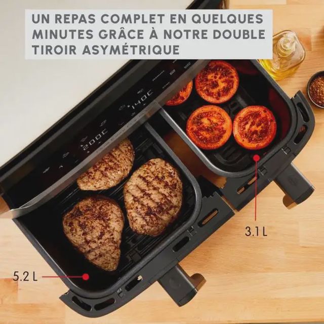 Moulinex Friteuse  air fryer  dual easy  fry & Grill 8,3 L