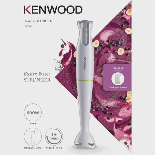 Kenwood  bras mixeur plongeant 600W HBP02.001WH
