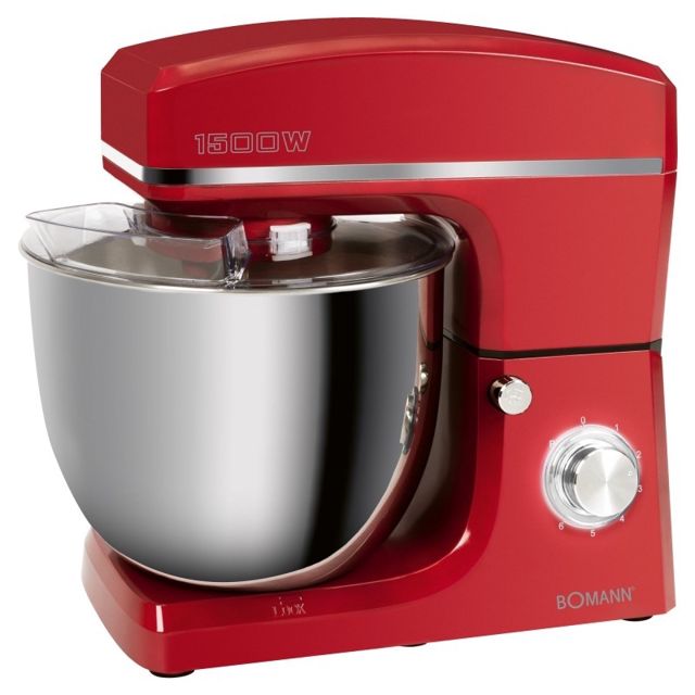 Bomann  KM 6036 CB Pétrin 10L Rouge 5kg