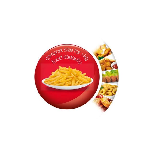 Moulinex friteuse à l'huile Uno 1kg Noir Gris Af215D10
