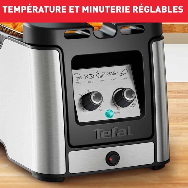 Tefal airfryer friteuse à l'huile clear duo 3.5L fr600d10