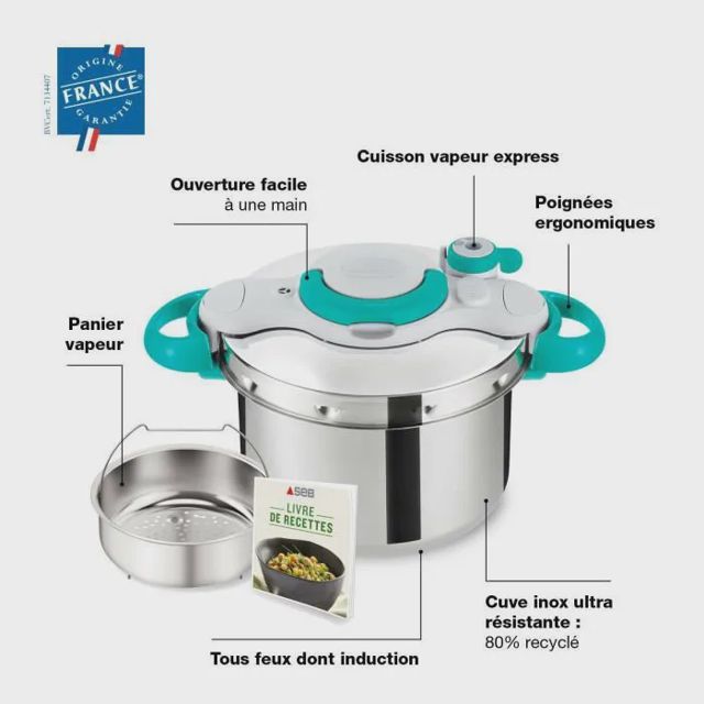 SEB Autocuiseur Cocotte-minute 6L P4620716