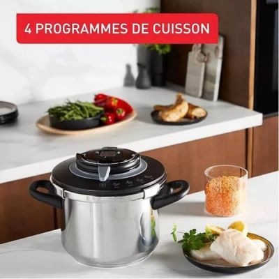 Seb cocotte minute clipso chef+ 4.5L 4programmes
