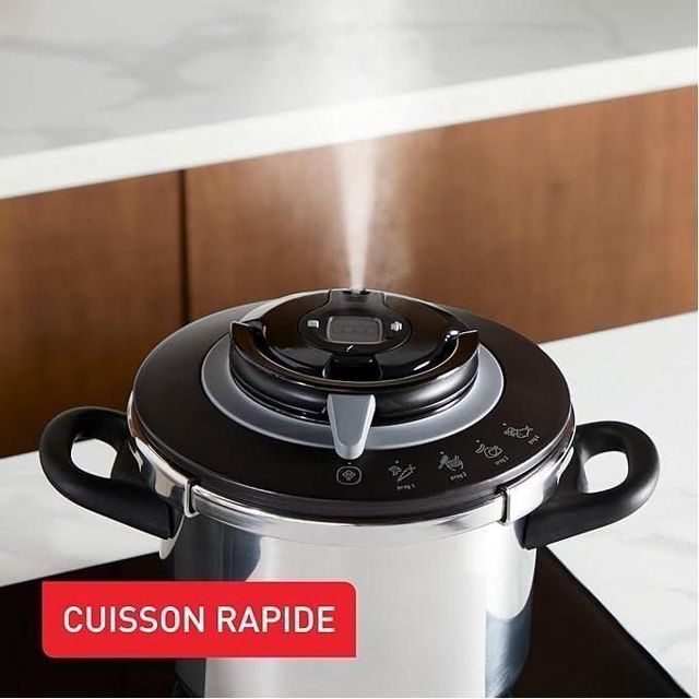 Seb cocotte minute clipso chef+ 6L 4programmes