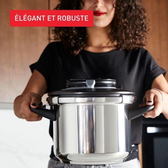 Seb cocotte minute clipso chef+ 8L 4programmes