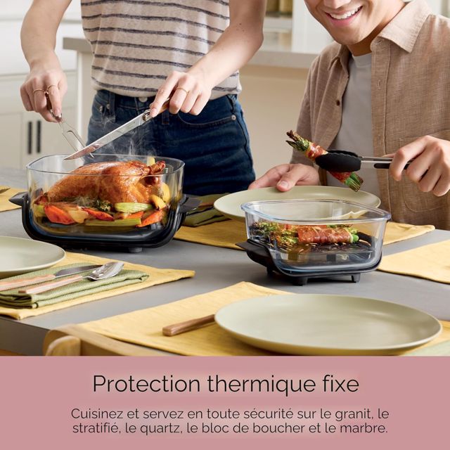 Ninja Crispi FN101PK Air Fryer Verre avec Couvercles