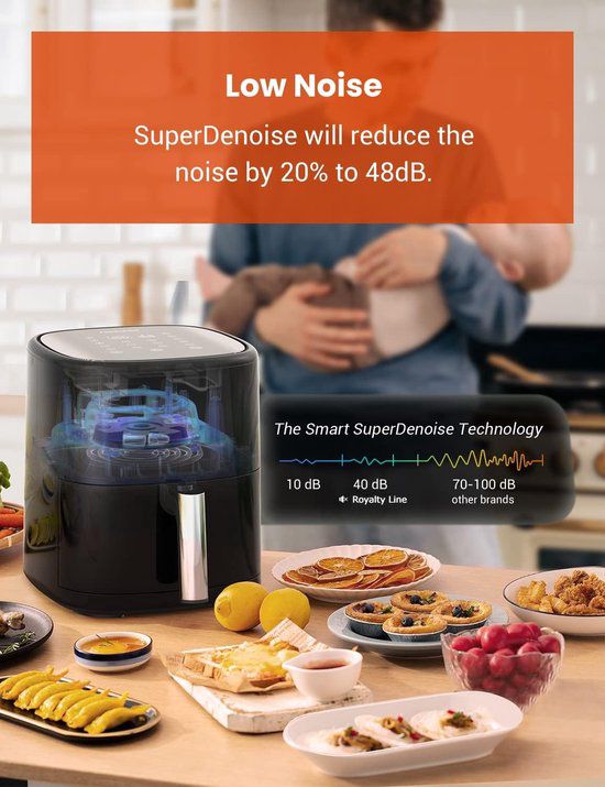 Royalty Line ® Digital Airfryer XL 1200W AF-5605D