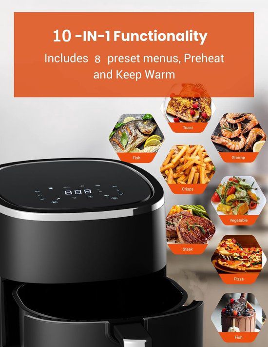 Royalty Line ® Digital Airfryer XL 1200W AF-5605D