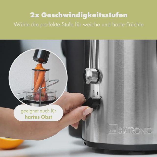 Centrifugeuse Clatronic AE 3532 Pro | 1000W 2 Vitesses