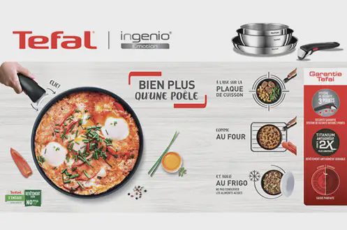 Tefal Batterie de cuisine 10pies l897s104
