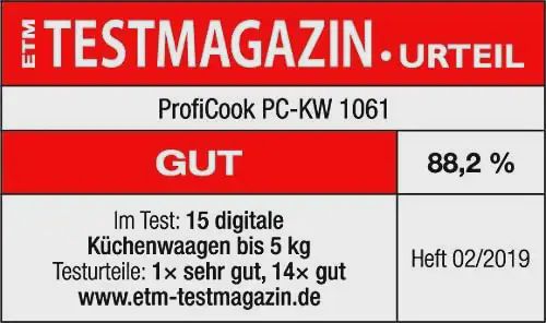 Proficook balance de cuisine inox Pc-Kw 1061