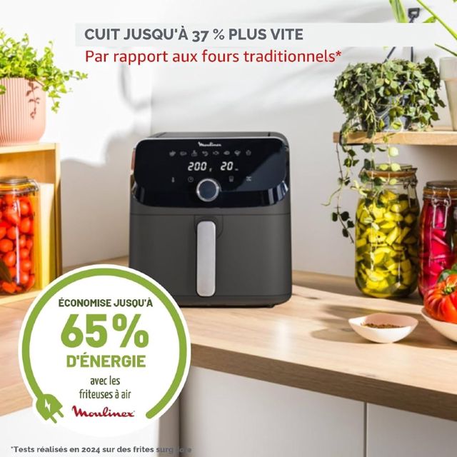 Friteuse 8558f0 air fryer Moulinex easy fry megaez